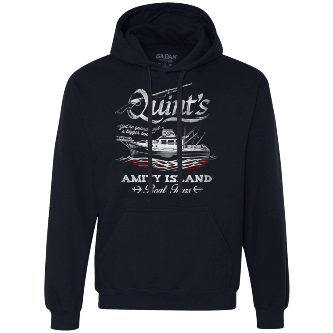 Sweatshirts Navy / Small Quints Boat Tours Premium Fleece Hoodie