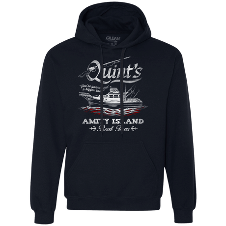 Sweatshirts Navy / Small Quints Boat Tours Premium Fleece Hoodie