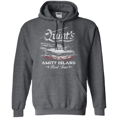 Sweatshirts Dark Heather / Small Quints Boat Tours Pullover Hoodie