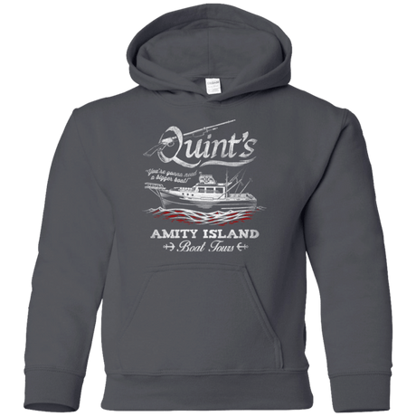 Sweatshirts Charcoal / YS Quints Boat Tours Youth Hoodie