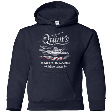 Sweatshirts Navy / YS Quints Boat Tours Youth Hoodie