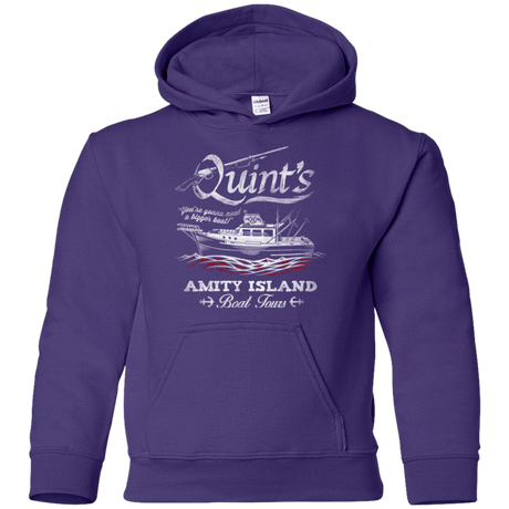 Sweatshirts Purple / YS Quints Boat Tours Youth Hoodie