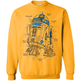 Sweatshirts Gold / S R2D2 Plan Crewneck Sweatshirt