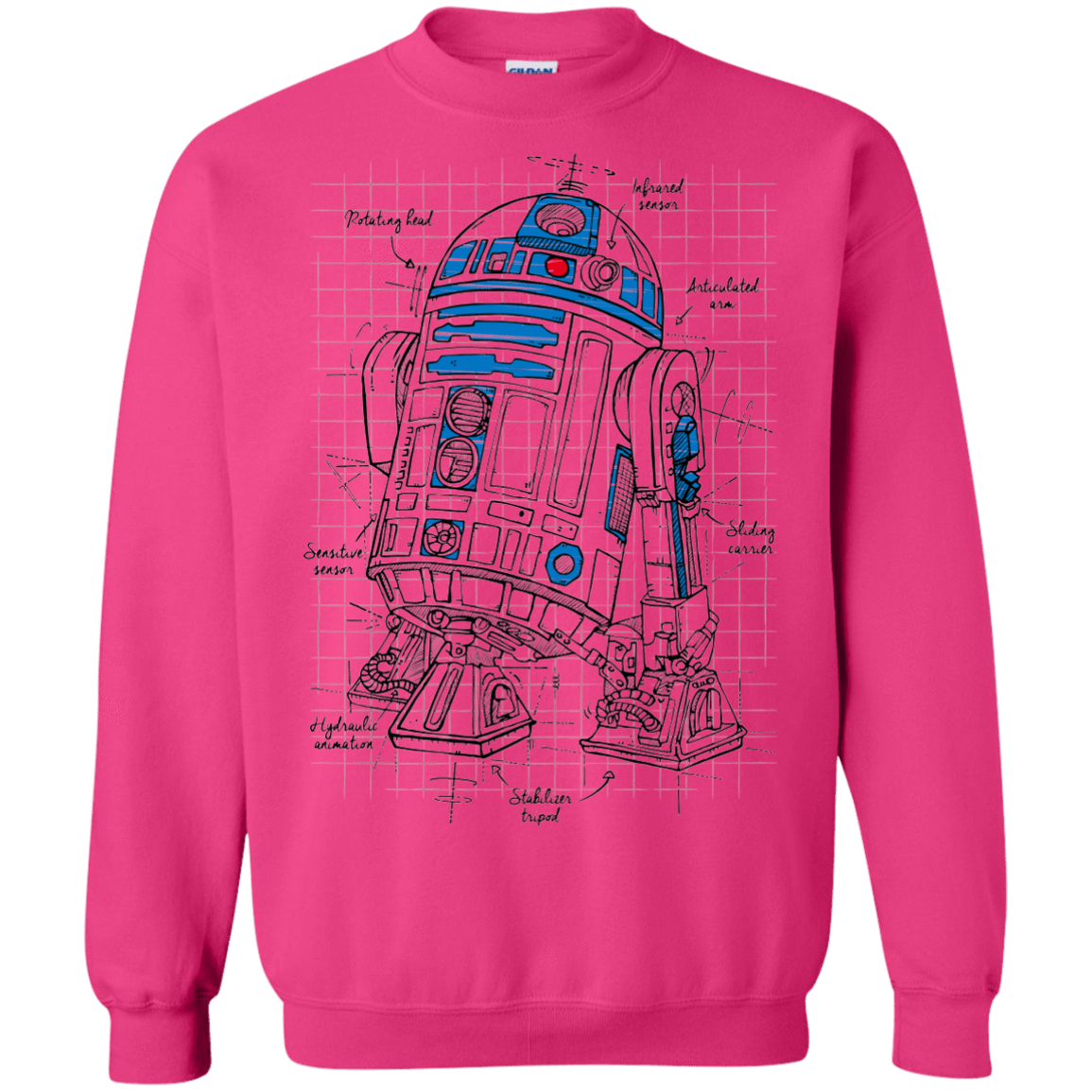 Sweatshirts Heliconia / S R2D2 Plan Crewneck Sweatshirt