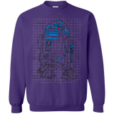 Sweatshirts Purple / S R2D2 Plan Crewneck Sweatshirt