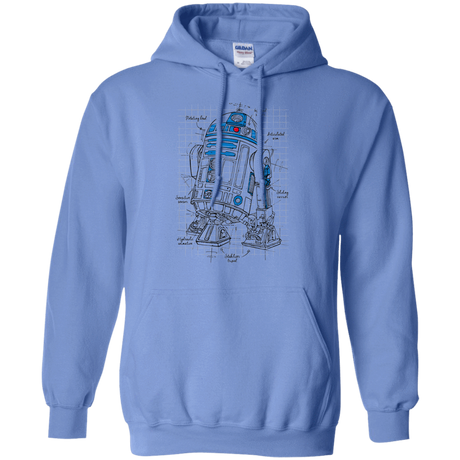 Sweatshirts Carolina Blue / S R2D2 Plan Pullover Hoodie