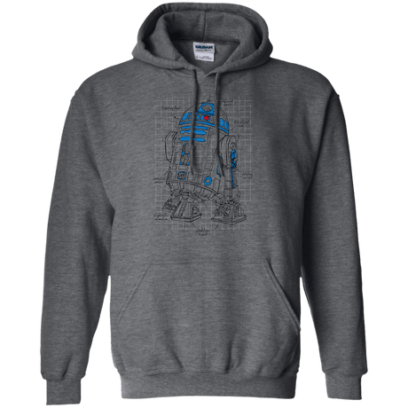 Sweatshirts Dark Heather / S R2D2 Plan Pullover Hoodie