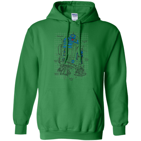 Sweatshirts Irish Green / S R2D2 Plan Pullover Hoodie
