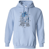 Sweatshirts Light Blue / S R2D2 Plan Pullover Hoodie