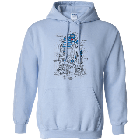 Sweatshirts Light Blue / S R2D2 Plan Pullover Hoodie