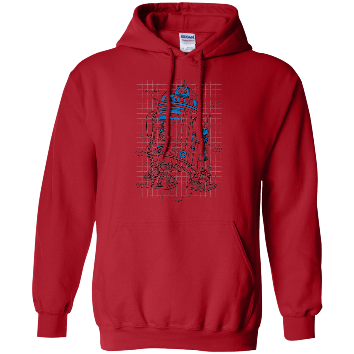 Sweatshirts Red / S R2D2 Plan Pullover Hoodie
