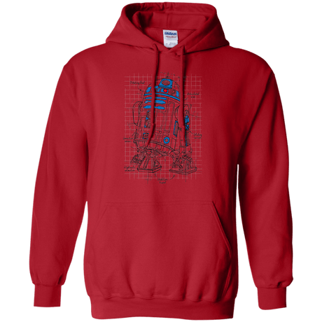 Sweatshirts Red / S R2D2 Plan Pullover Hoodie