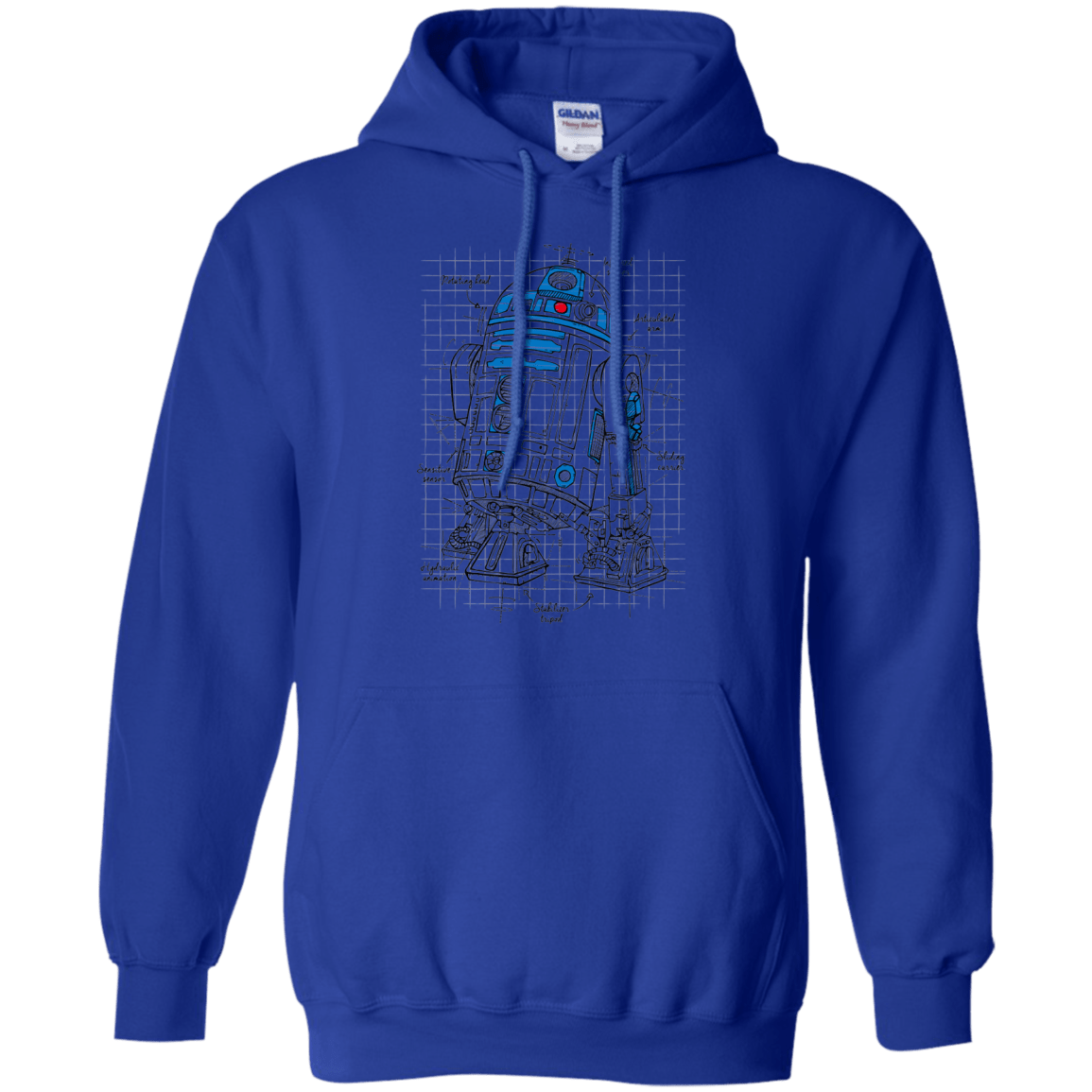 Sweatshirts Royal / S R2D2 Plan Pullover Hoodie