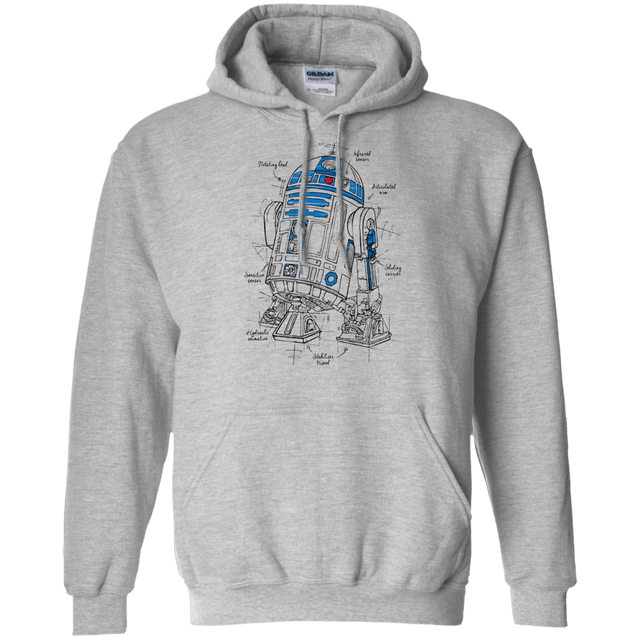 Sweatshirts Sport Grey / S R2D2 Plan Pullover Hoodie