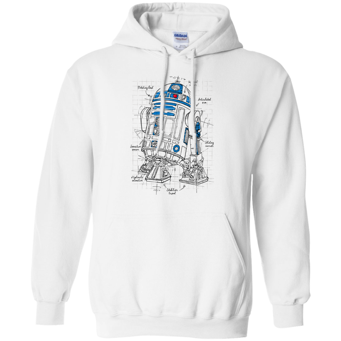 Sweatshirts White / S R2D2 Plan Pullover Hoodie