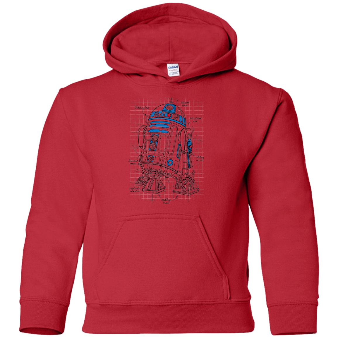 Sweatshirts Red / YS R2D2 Plan Youth Hoodie