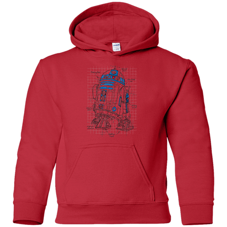 Sweatshirts Red / YS R2D2 Plan Youth Hoodie