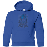 Sweatshirts Royal / YS R2D2 Plan Youth Hoodie
