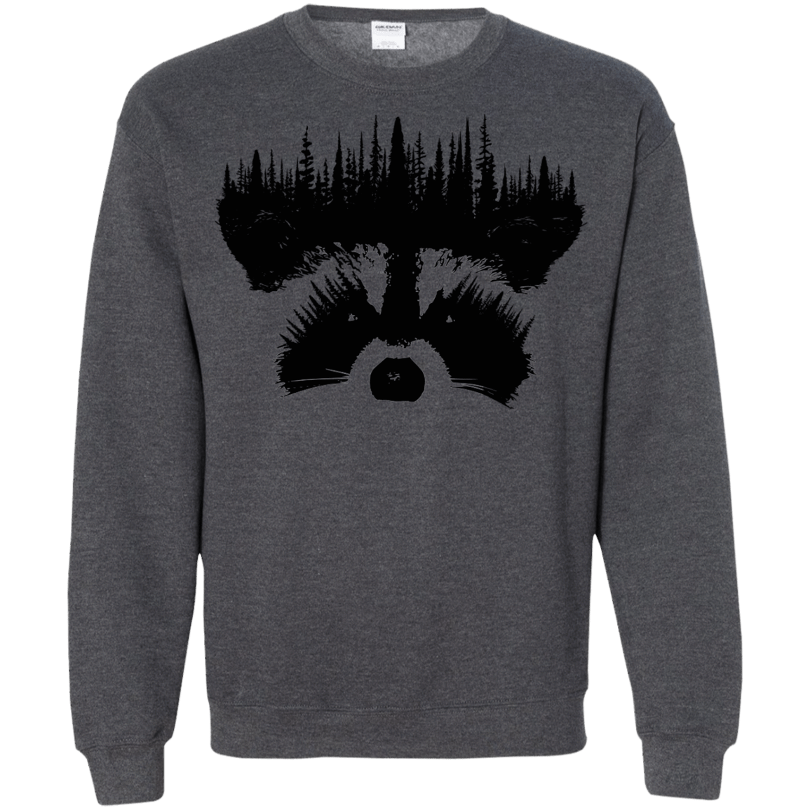 Sweatshirts Dark Heather / S Raccoon Eyes Crewneck Sweatshirt