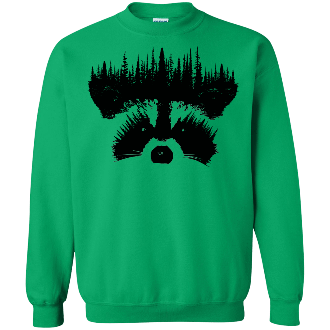 Sweatshirts Irish Green / S Raccoon Eyes Crewneck Sweatshirt