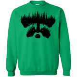 Sweatshirts Irish Green / S Raccoon Eyes Crewneck Sweatshirt