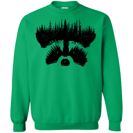 Sweatshirts Irish Green / S Raccoon Eyes Crewneck Sweatshirt