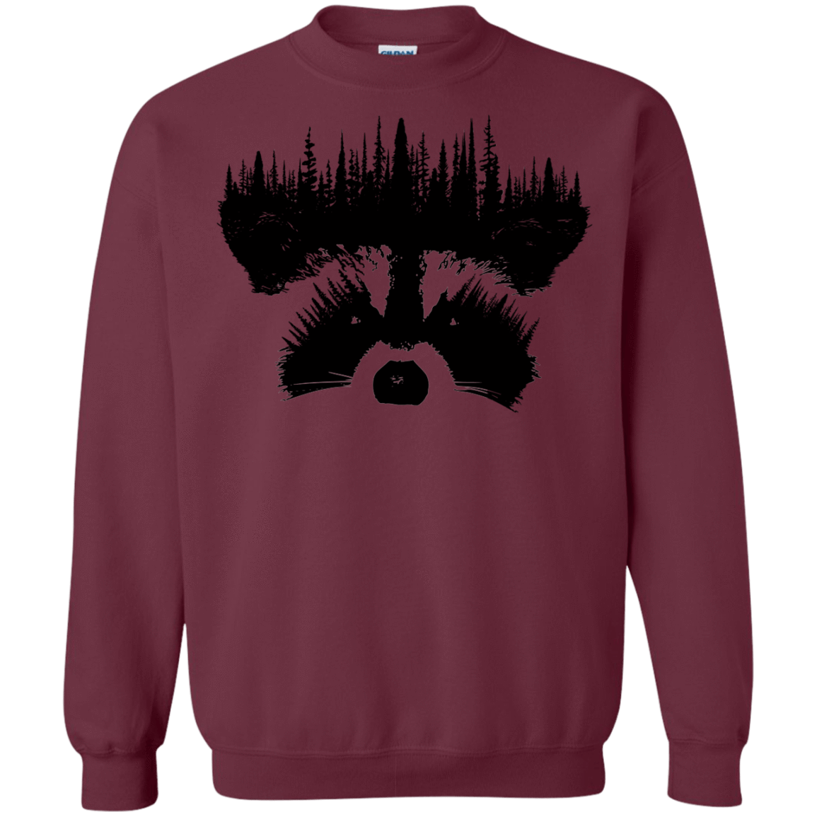 Sweatshirts Maroon / S Raccoon Eyes Crewneck Sweatshirt