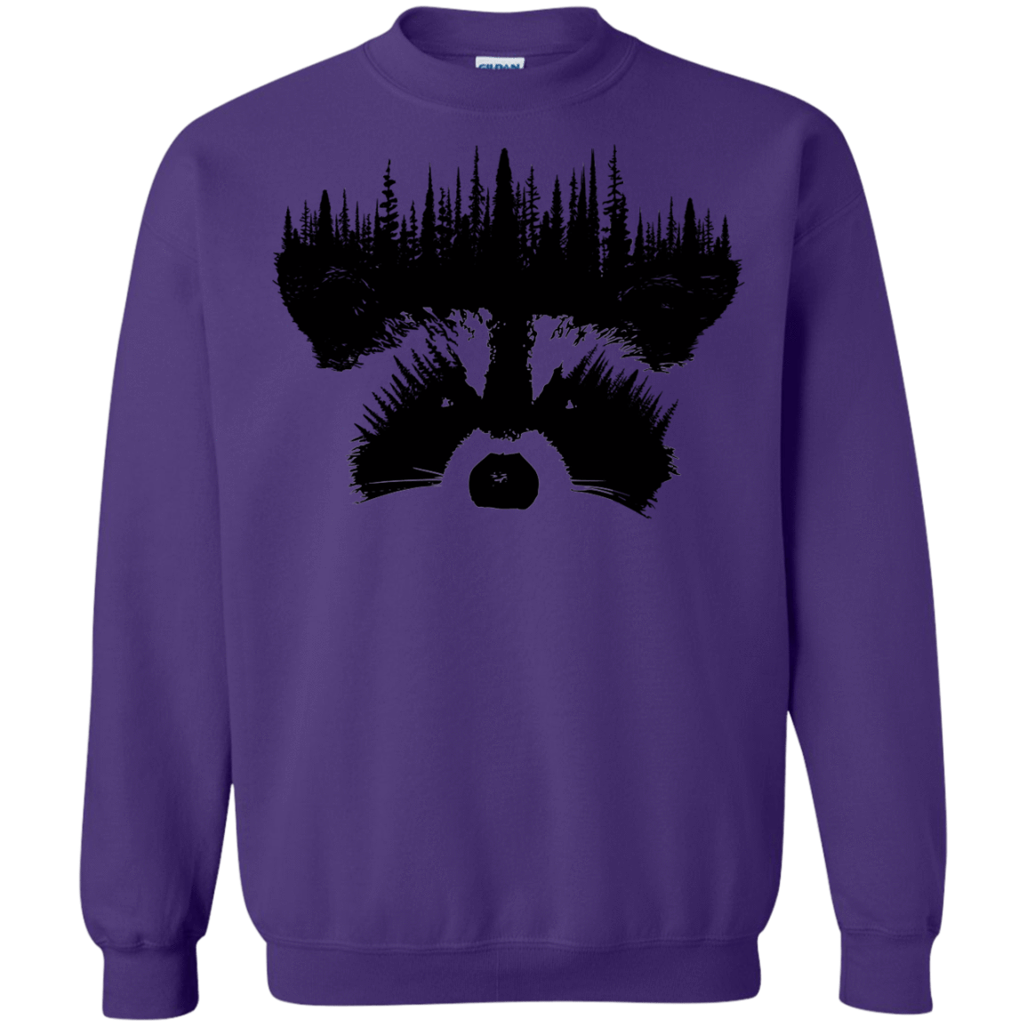 Sweatshirts Purple / S Raccoon Eyes Crewneck Sweatshirt