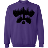 Sweatshirts Purple / S Raccoon Eyes Crewneck Sweatshirt