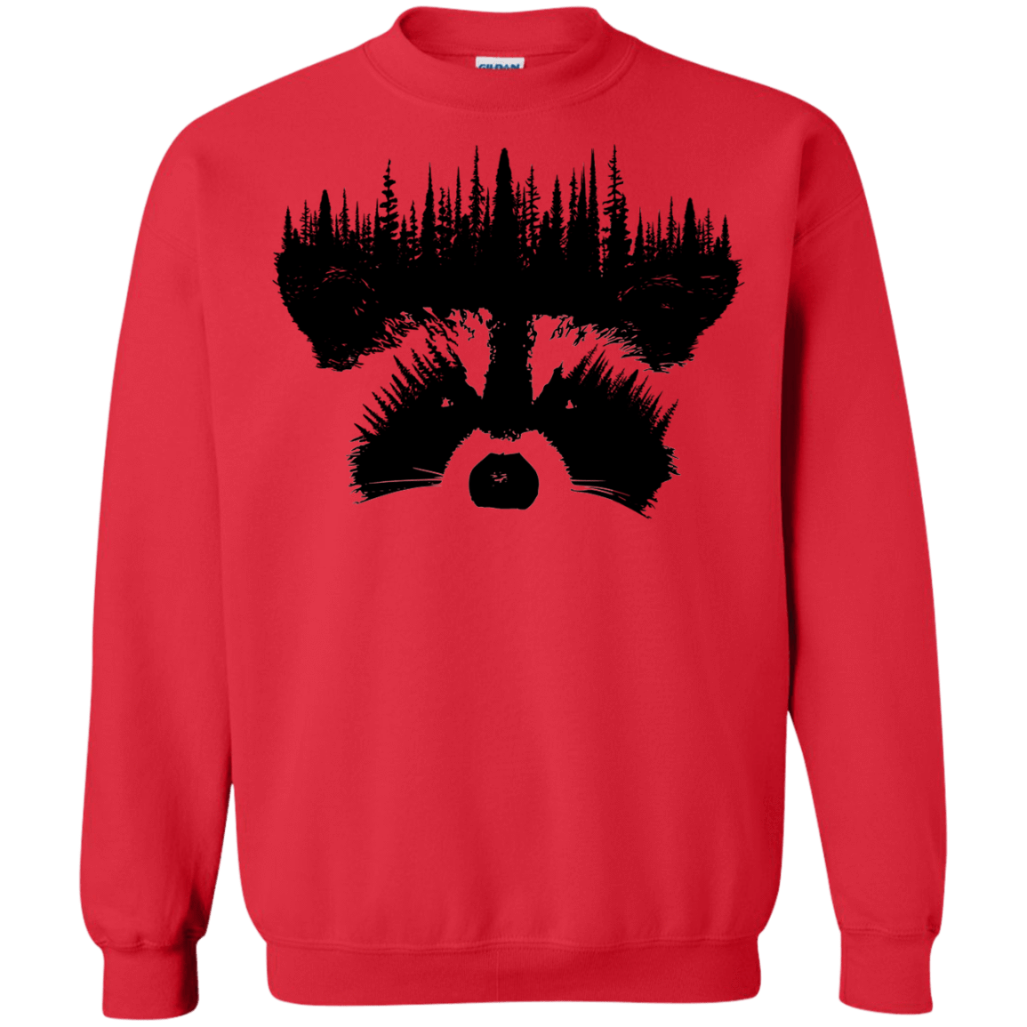 Sweatshirts Red / S Raccoon Eyes Crewneck Sweatshirt