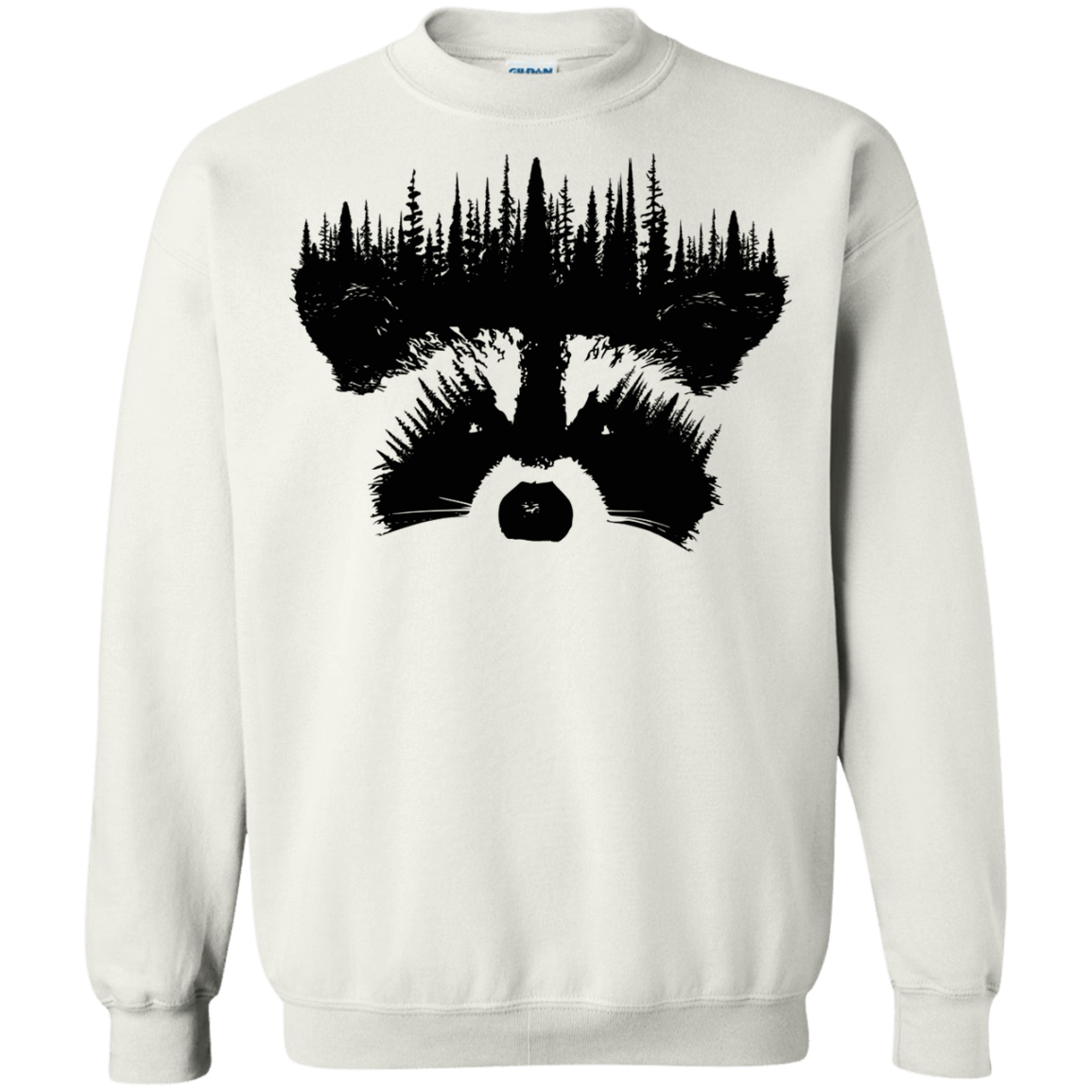 Sweatshirts White / S Raccoon Eyes Crewneck Sweatshirt