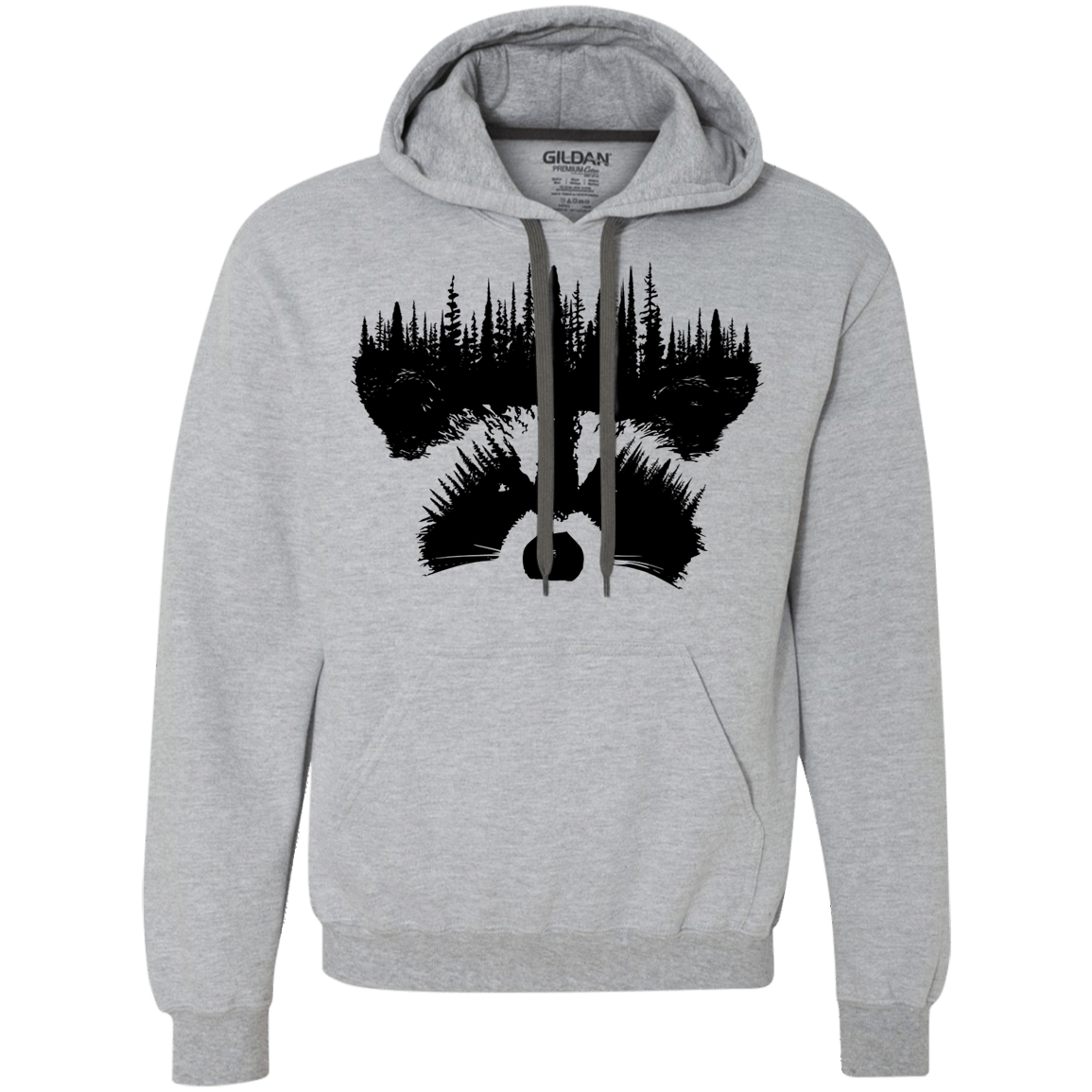Sweatshirts Sport Grey / S Raccoon Eyes Premium Fleece Hoodie