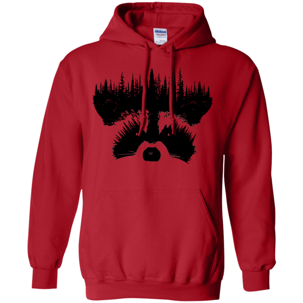 Sweatshirts Red / S Raccoon Eyes Pullover Hoodie