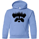 Sweatshirts Carolina Blue / YS Raccoon Eyes Youth Hoodie