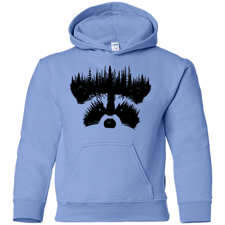 Sweatshirts Carolina Blue / YS Raccoon Eyes Youth Hoodie