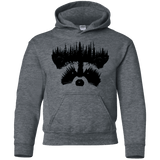 Sweatshirts Dark Heather / YS Raccoon Eyes Youth Hoodie