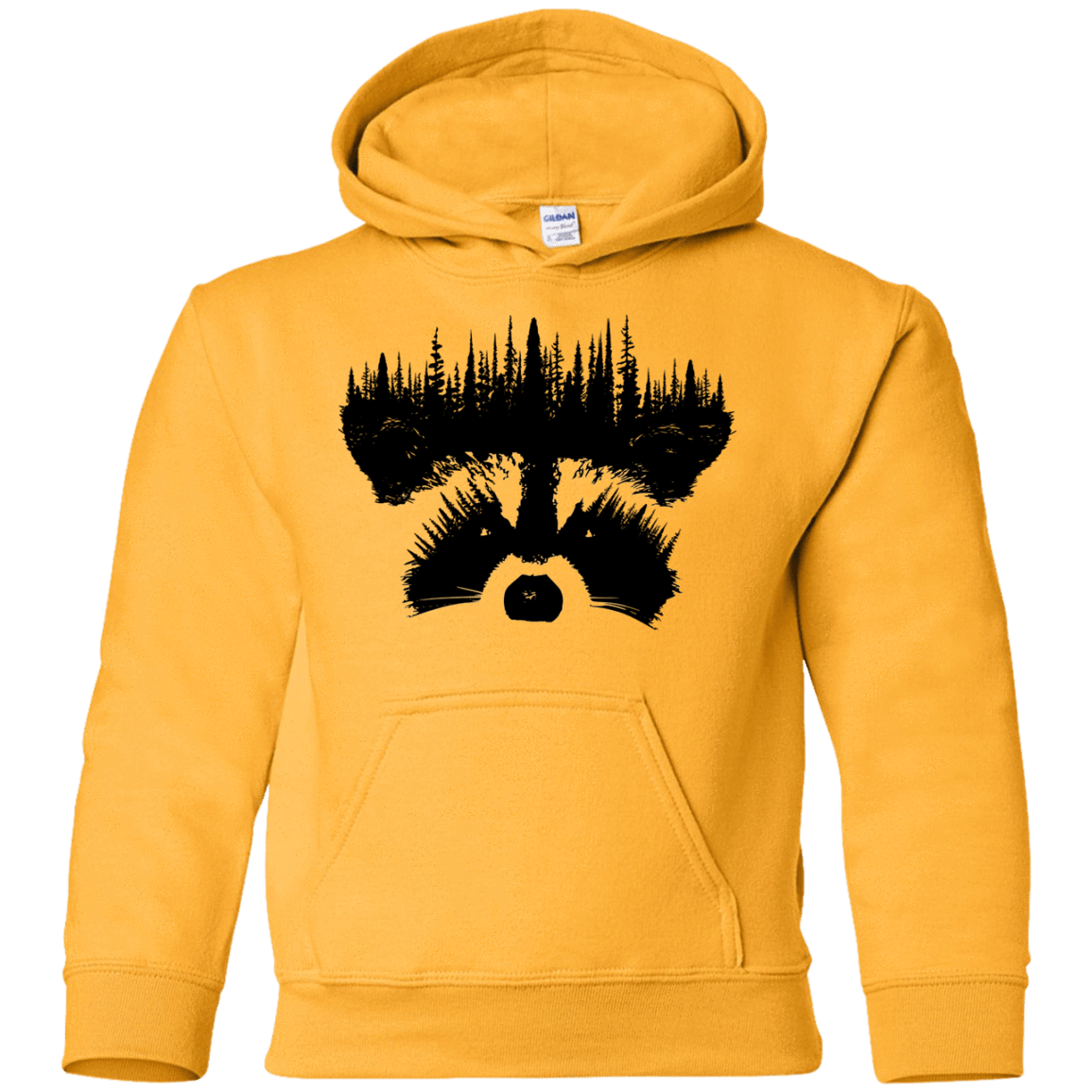 Sweatshirts Gold / YS Raccoon Eyes Youth Hoodie