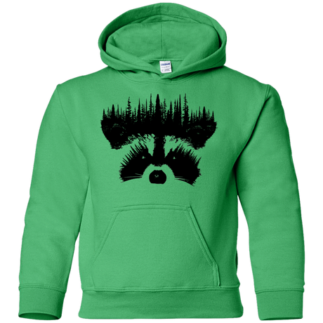 Sweatshirts Irish Green / YS Raccoon Eyes Youth Hoodie