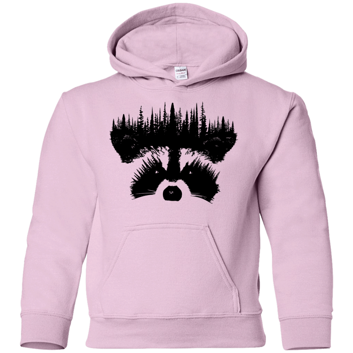 Sweatshirts Light Pink / YS Raccoon Eyes Youth Hoodie