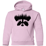 Sweatshirts Light Pink / YS Raccoon Eyes Youth Hoodie