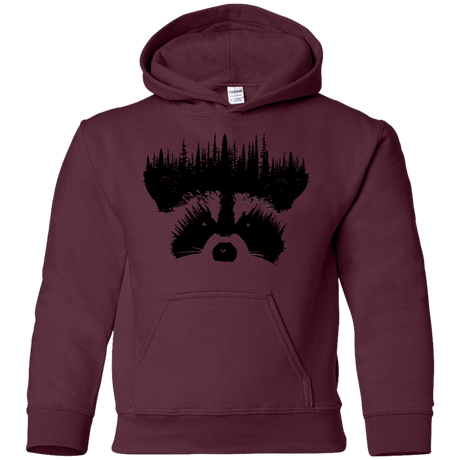 Sweatshirts Maroon / YS Raccoon Eyes Youth Hoodie