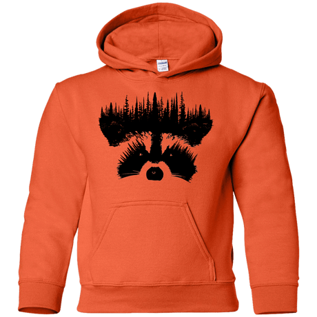 Sweatshirts Orange / YS Raccoon Eyes Youth Hoodie