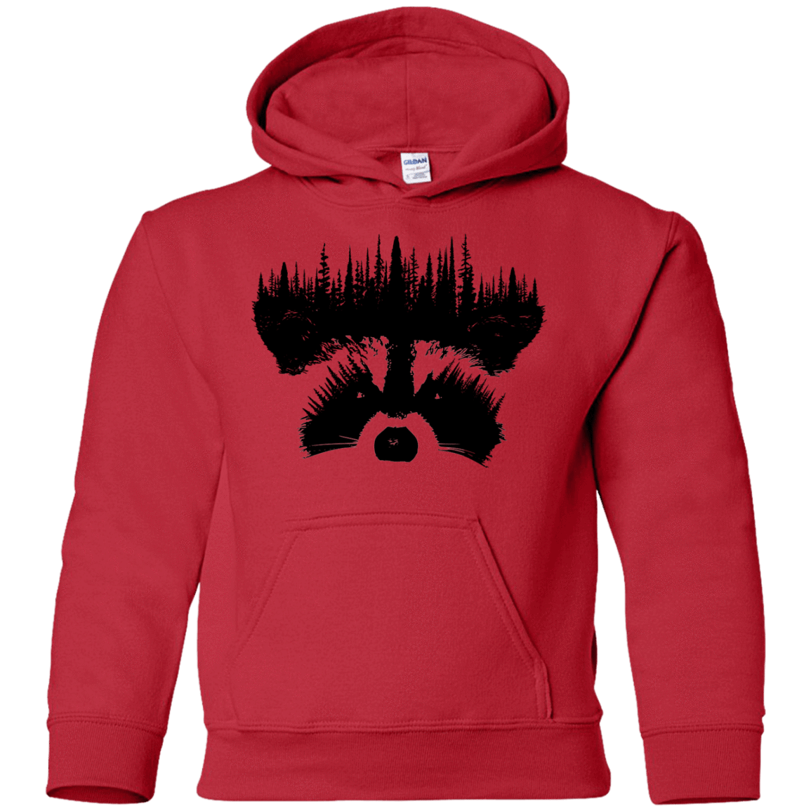 Sweatshirts Red / YS Raccoon Eyes Youth Hoodie