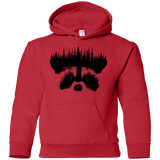 Sweatshirts Red / YS Raccoon Eyes Youth Hoodie
