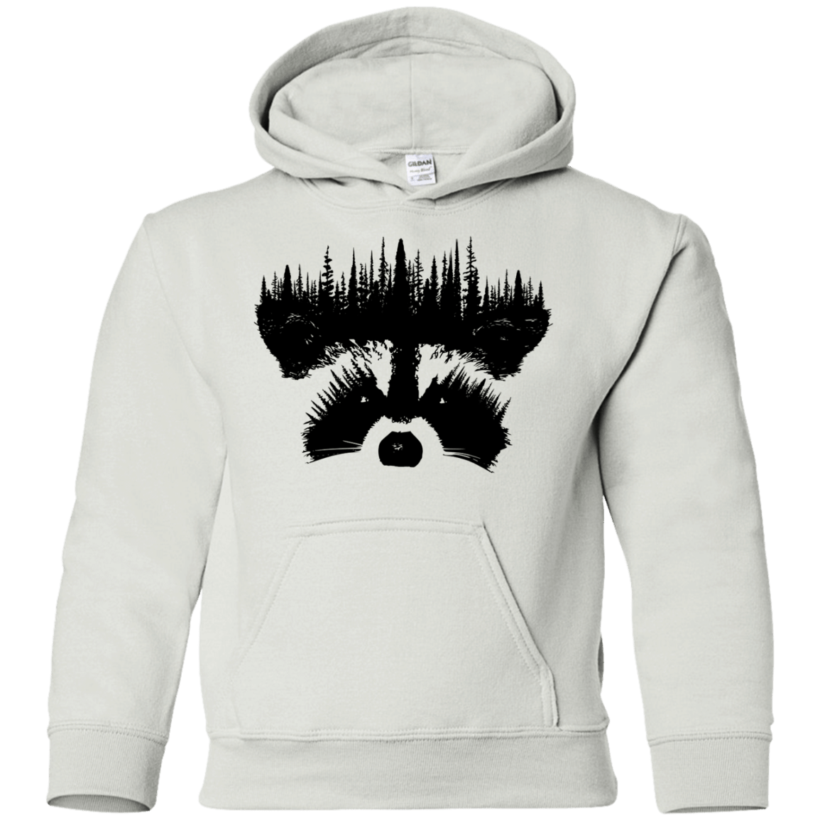 Sweatshirts White / YS Raccoon Eyes Youth Hoodie