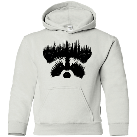Sweatshirts White / YS Raccoon Eyes Youth Hoodie
