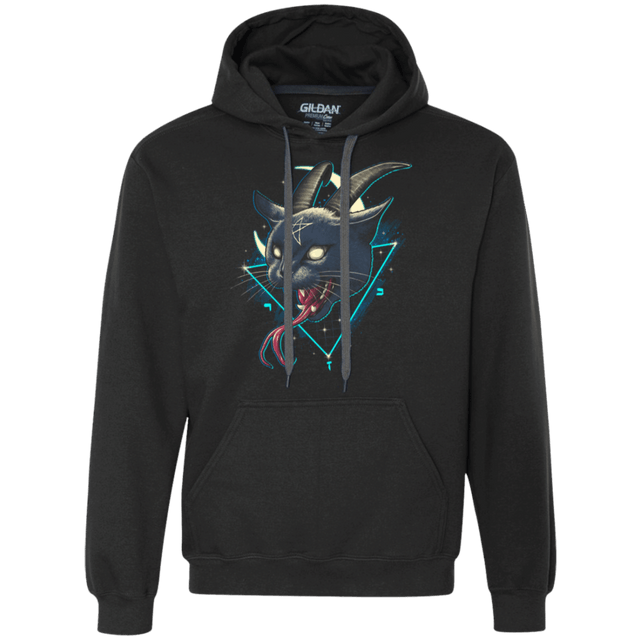 Sweatshirts Black / S Rad Devil Cat Premium Fleece Hoodie
