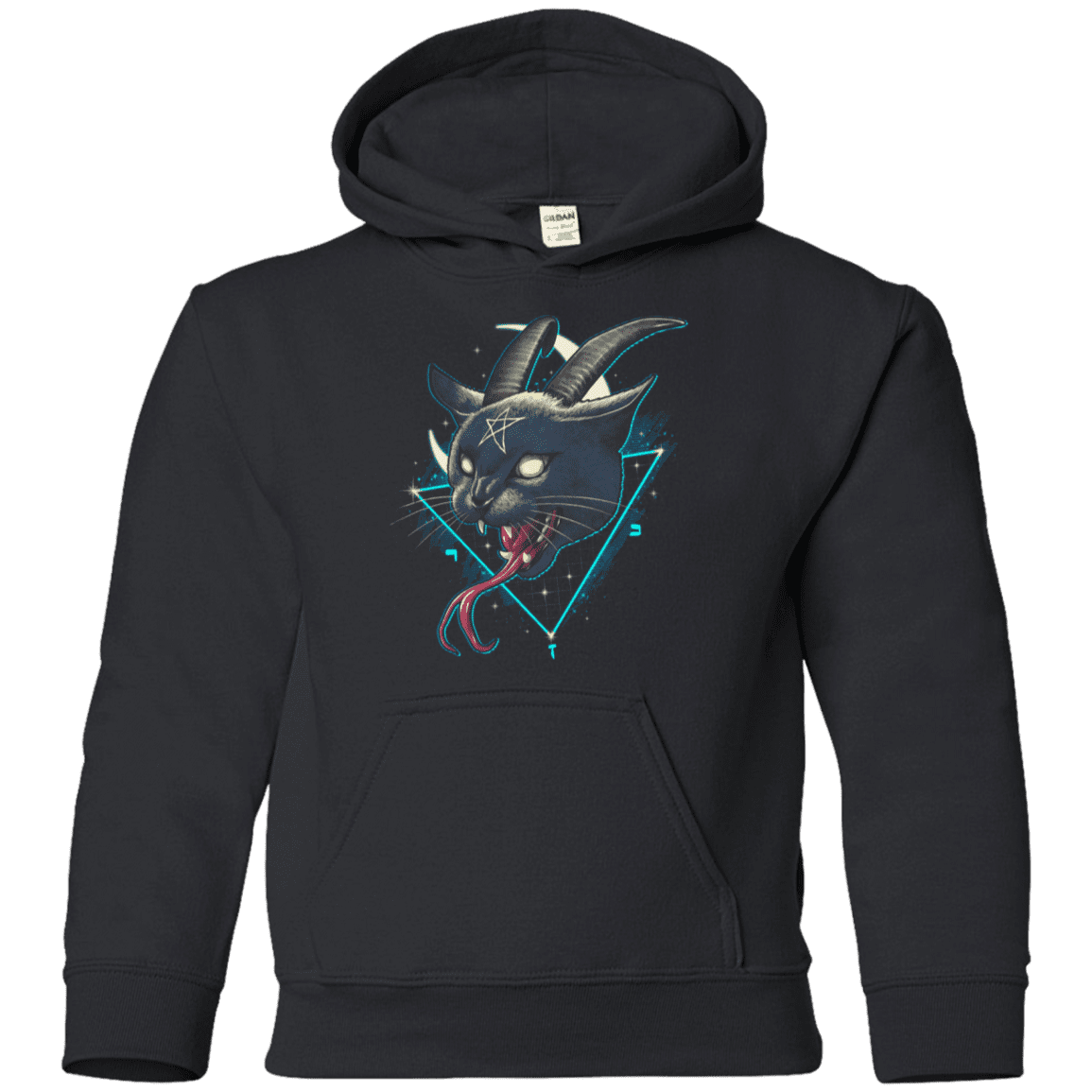 Sweatshirts Black / YS Rad Devil Cat Youth Hoodie