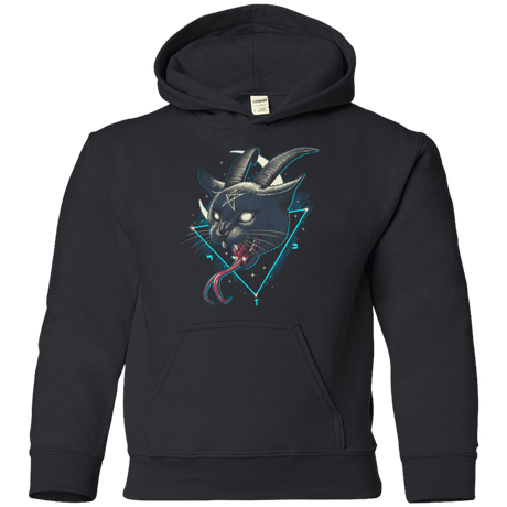 Sweatshirts Black / YS Rad Devil Cat Youth Hoodie