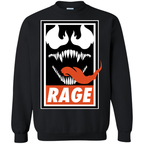 Sweatshirts Black / Small Rage Crewneck Sweatshirt